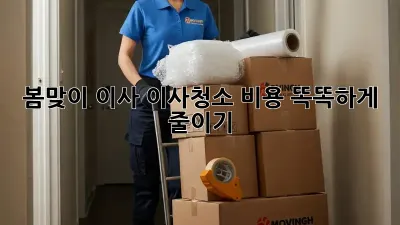 봄맞이 이사, 이사청소 비용 똑똑하게 줄이기!